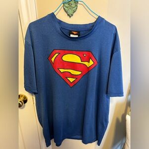 Superman Logo Short Sleeve Tee - Blue